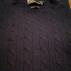 Ralph Lauren Cable Knit Cashmere Sweater